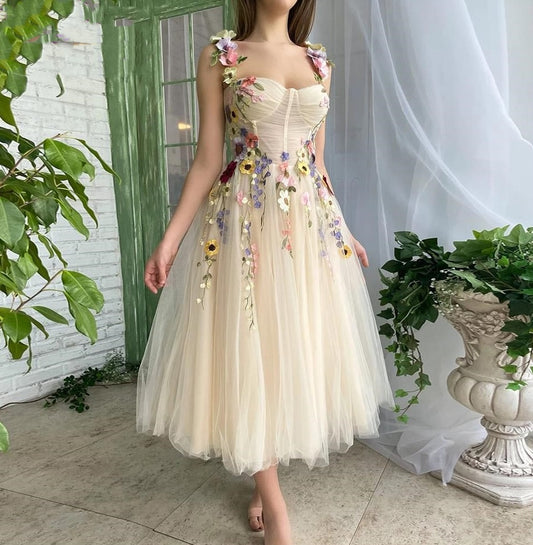 Sweetheart Flower Dress