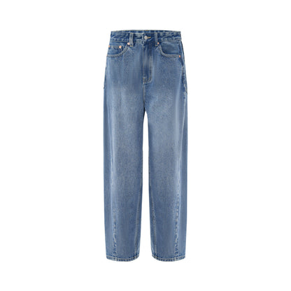 Blue Washed Loose Jeans