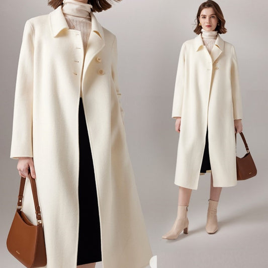 Woolen Long Overcoat