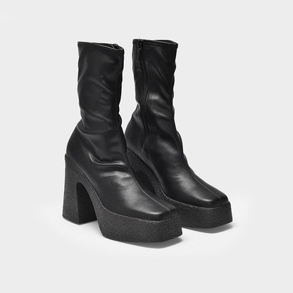 Women's High Heel Retro Ankle Boots