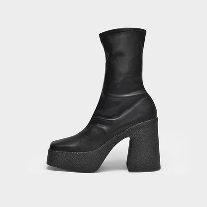 Women's High Heel Retro Ankle Boots